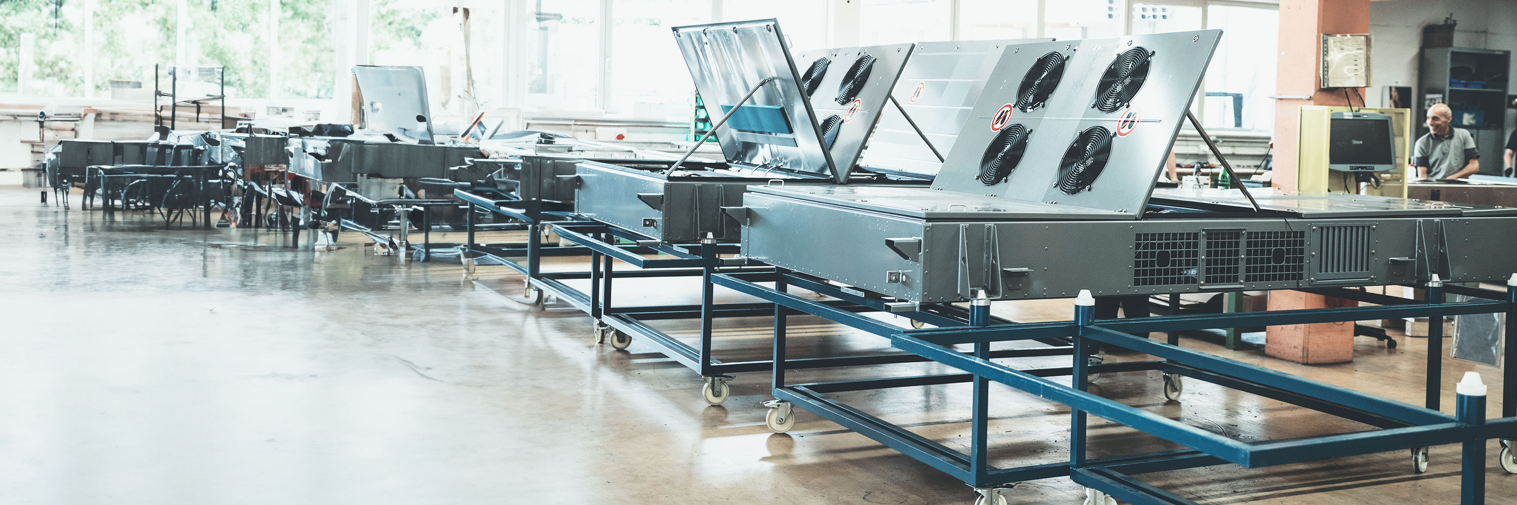 Bei uns im Haus gerfertige, umweltfreundliche Klimageräte für Schienenfahrzeuge